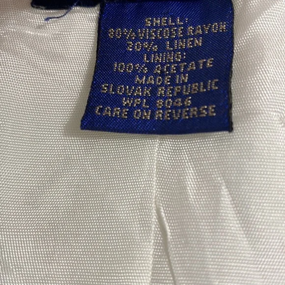 Charter Club Petites Cream Color Blazer size 8P - Picture 7 of 8